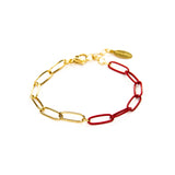 Red Game Day Bracelets &  Necklaces: MATTE RED FLAT TWISTED CUFF