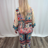 Amalfi Bloom Linen Pant