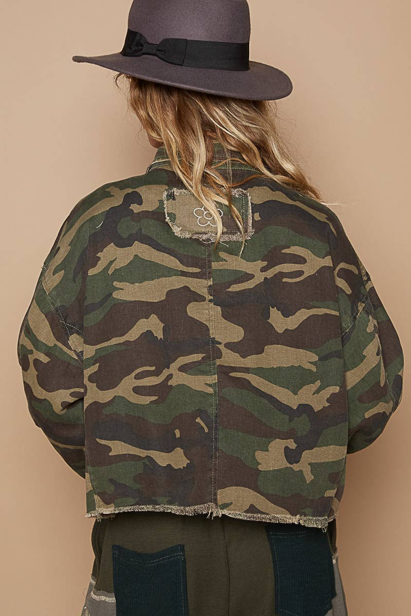 semi-cropped camo jacket