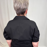 Black Elbow Sleeve Shirt