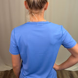 Bright Periwinkle Short Sleeve Top