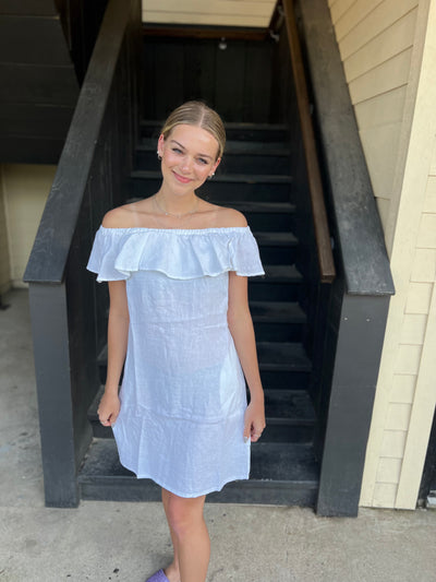 White Off-Shoulder Dress