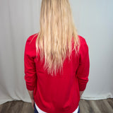 Crimson Cardigan Sweater