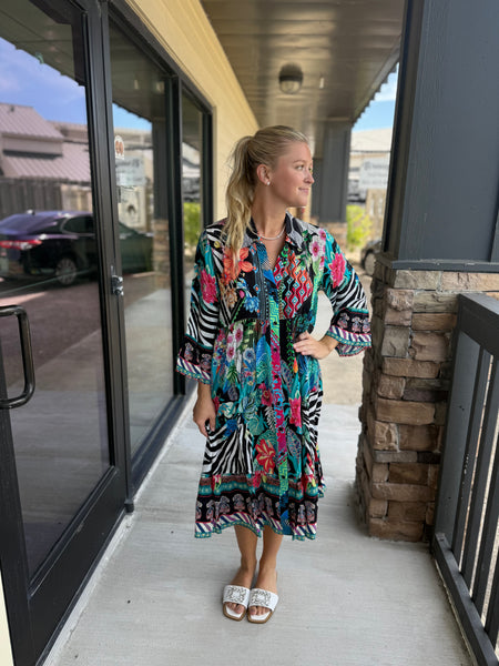 green silk button down dress Weekend Max Mara | Woman - Silk shirt dress - Dark Green