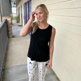 Black Sleeveless Top