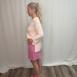 Blushwood Gingham Scallop Hem Skort
