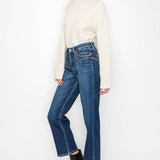 TUMMY CONTROL HIGH RISE STRAIGHT JEANS: 13 (30)