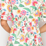 Flower Print Midi Dress