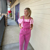 Hot Pink Zenana Overalls