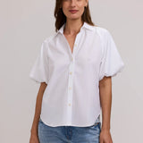 Solid Puff Sleeve Shirt