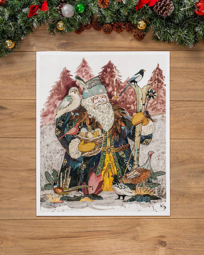 SANTA CLAUS Vintage 16 X 20