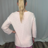 Blush Laced Sweater