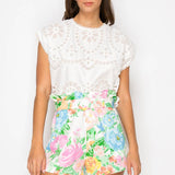 Garden Print Shopper Bag Shorts