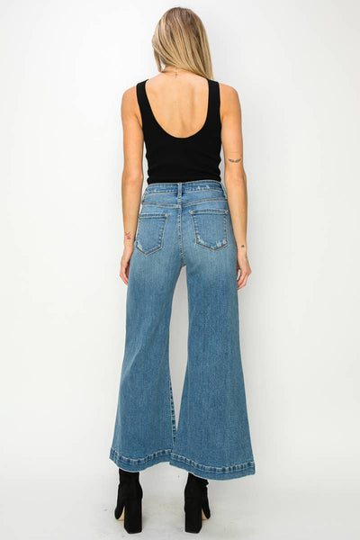 HIGH RISE CROP PALAZZO JEANS: 13 (30)