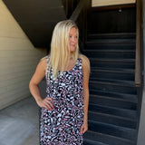 B&W Spring Bouquet S.Less Cha Cha Dress