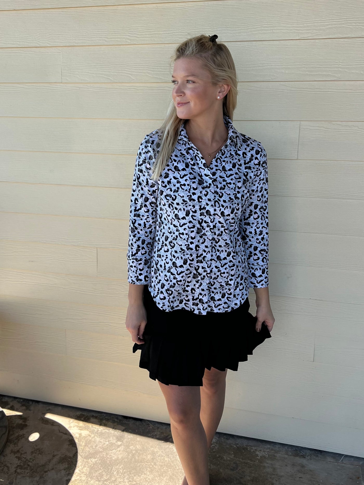 Black Flounce Skort