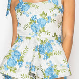 Blue Flower Romper