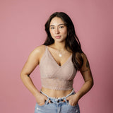 Skye Lace Bralette Mocha