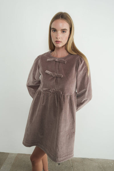 CORDUROY BABYDOLL DRESS