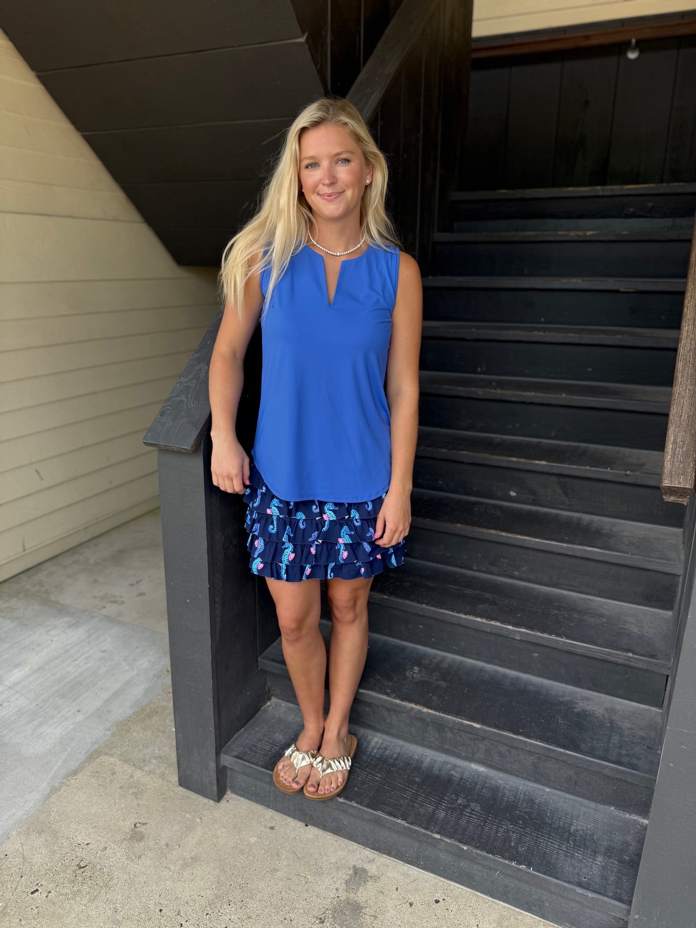 Seahorse Navy Cha Cha Skort