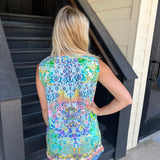 Green Sleeveless Top