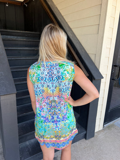Green Sleeveless Top