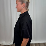 Solid Puff Sleeve Shirt
