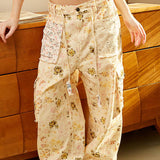 Floral print cargo pants