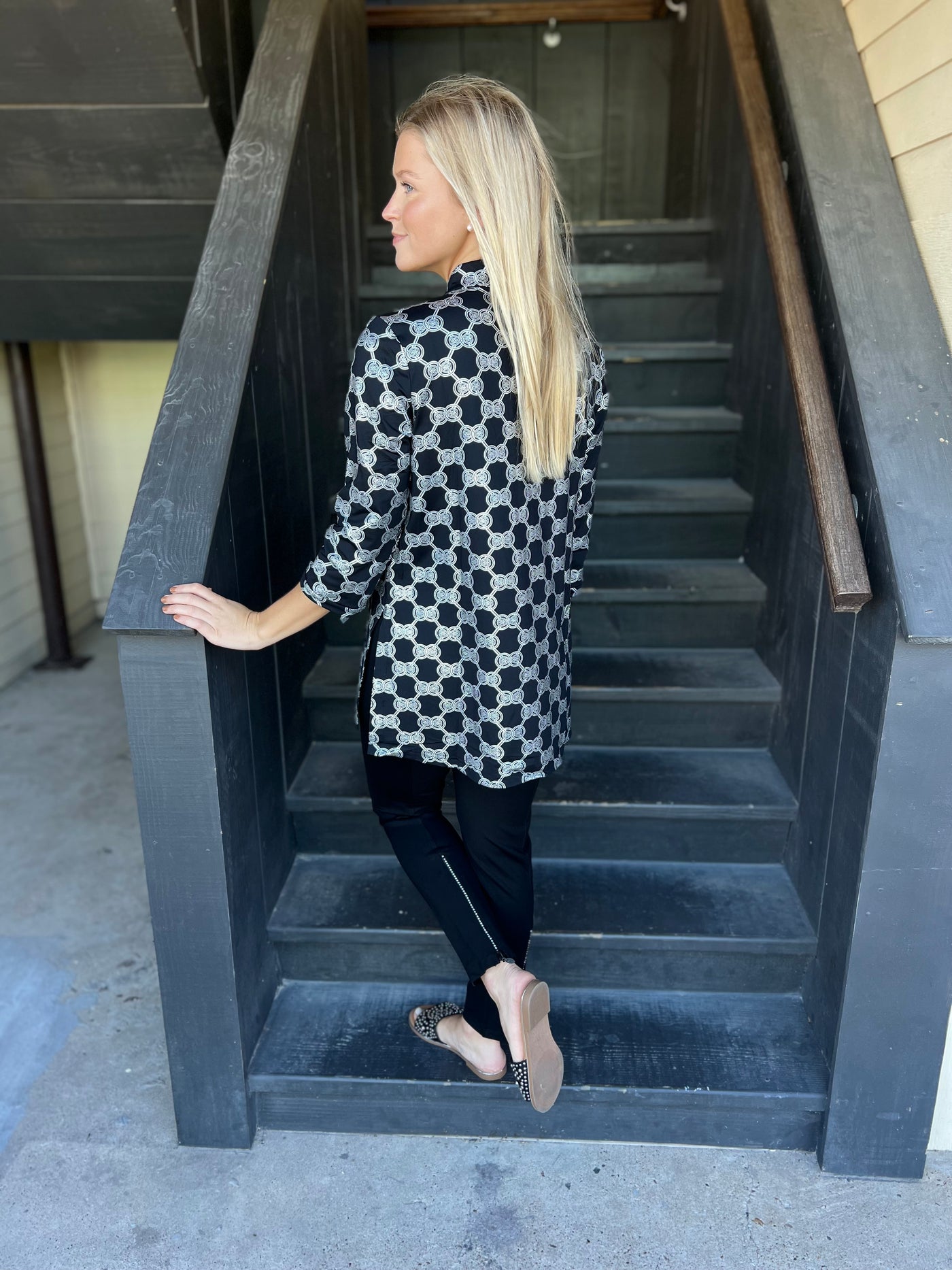 Black Rhinestone Leggings