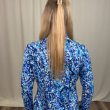 Vines Blue Zip Jacket