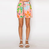 Tropical Cotton Top & Shorts Set