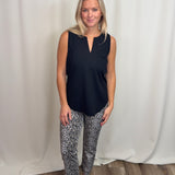Neutral Leopard 25" Inseam Capri