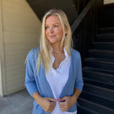 Bright Periwinkle Cardigan Sweater