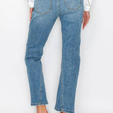 PLUS - TUMMY CONTROL HIGH RISE STRAIGHT JEANS: 16 (32)