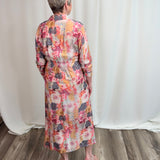 Coastal Pink Painted Shirt Dress