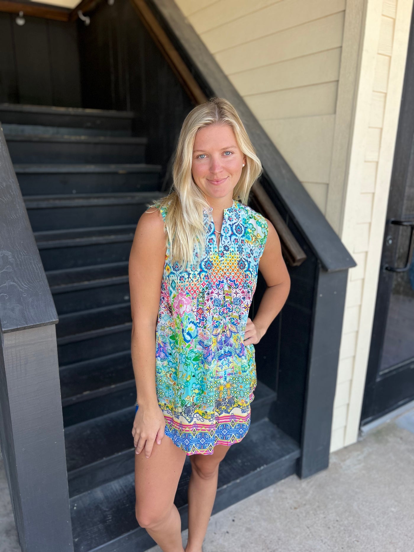 Green Sleeveless Top