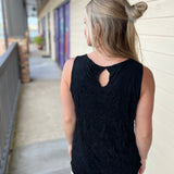 Black Sleeveless Top