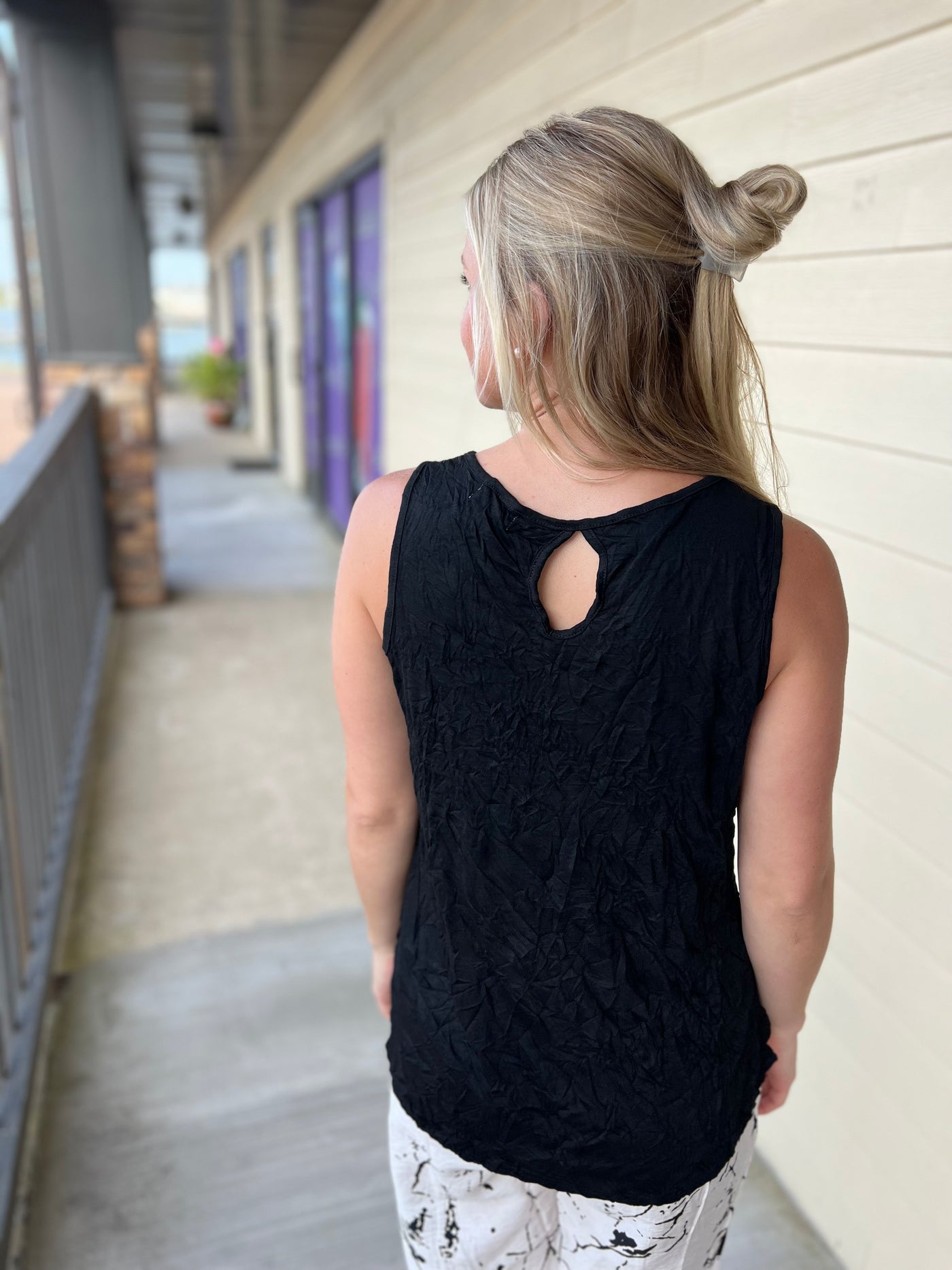 Black Sleeveless Top