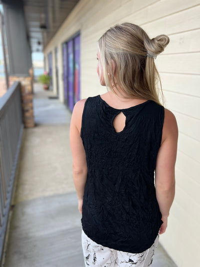 Black Sleeveless Top