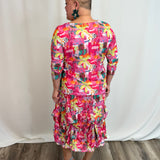 Island Escape Mesh Overlay Top