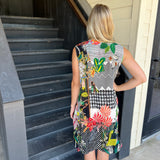 Black Sleeveless Silk Dress