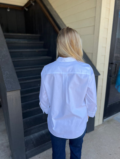3/4 White Polo Shirt