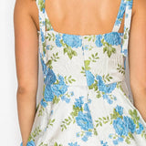 Blue Flower Romper