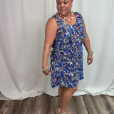American Navy Cha Cha Dress
