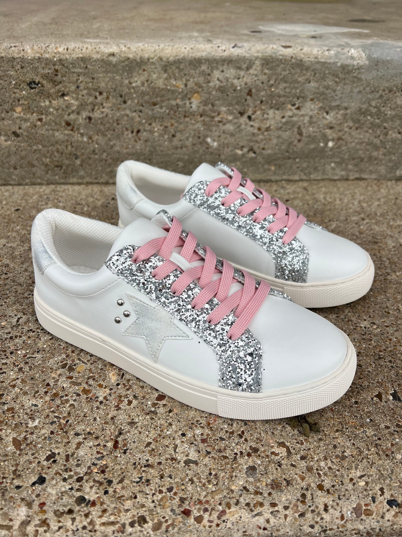 Supernova Silver Glitter Sneakers