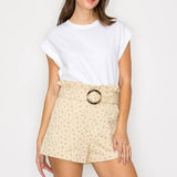 Little Wild Flower Print Twill Shorts