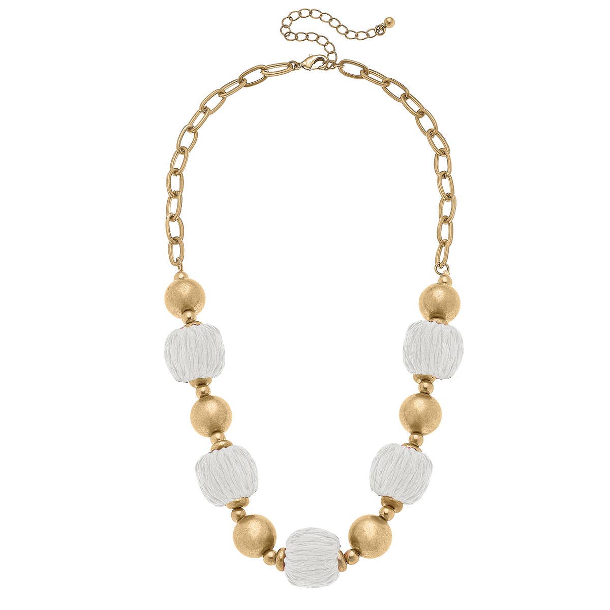 Barbados Raffia Bead Necklace
