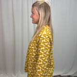 Mustard Mockneck Top