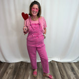 Hot Pink Zenana Overalls