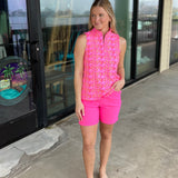 Clear Pink Pull on Shorts